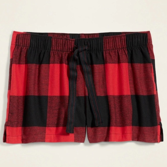 OLD NAVY pajama shorts buffalo check small - Picture 1 of 2